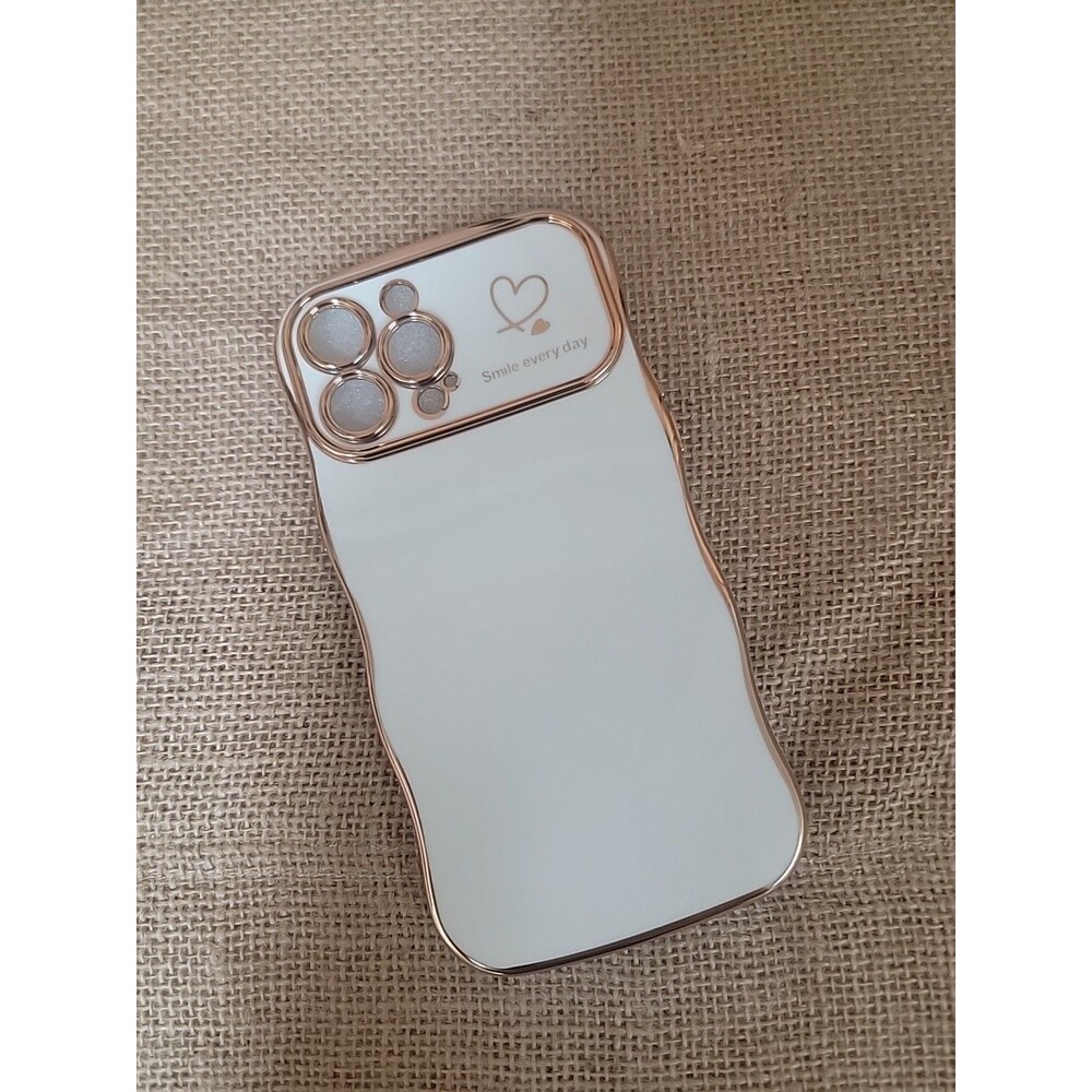 Iphone 13 Pro Max Case Smile Everyday White Gold